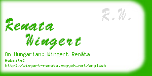renata wingert business card